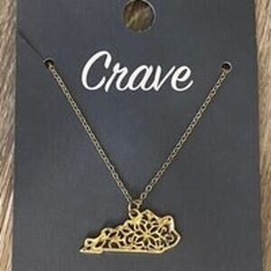 Kentucky Filigree Gold Necklace KY UK
